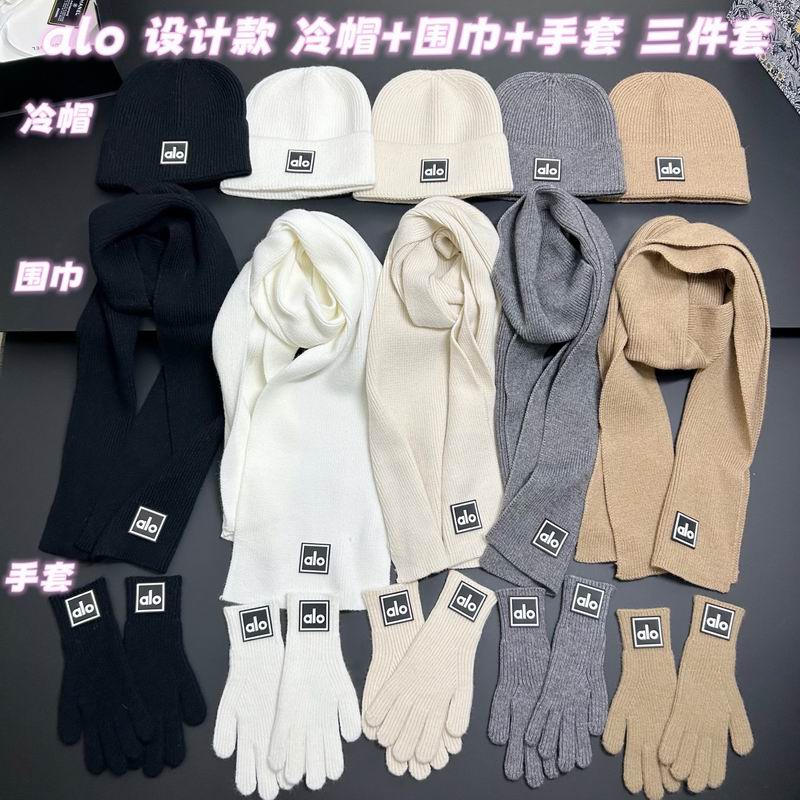 Alo scarf hat gloves dx06